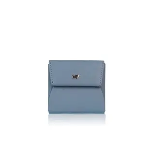 【BRAUN BUFFEL 德國小金牛】台灣總代理 德羅姆 零錢包-春湖色(BF505-160-SLA)