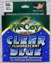 McCoy Fishing Line CoPolymer Fluorescent Blue 250 Yard Spool 30LB Test