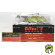 Code 3 Chicago Fire Department O'Hare Airport E-One Platform Ladder Truck 63 LE