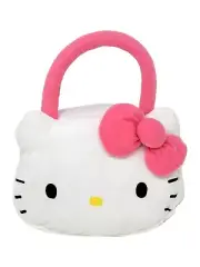 Sanrio Hello Kitty Head Shaped Plush Handbag Purse Cosplay New Tag Licensed Item