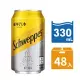 【Schweppes 舒味思】通寧汽水 易開罐330mlX48入