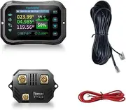 xioaue WiFi Coulomb Meter RV Battery Monitor Battery Capacity Indicator Tester Power Volt-Ammeter for All Batteries A