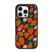 iPhone 16 Pro Impact Ring Stand Case MagSafe Compatible STRAWBERRIES
