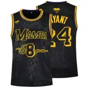 Retro Vantage Bryant Mamba Basketball Jersey Black Snake Skin