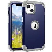 MCC Impact iPhone 15+ Plus Shockproof 3in1 Rugged Case Cover Apple 15Plus [Dark Blue]
