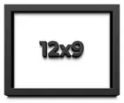 12x9 Shadow Box Frame Black | 1 inches Deep Real Wood Contemporary Shadowbox Dis