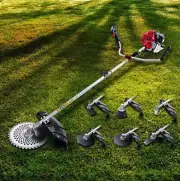 Giantz 62CC Petrol Circular Saw Pole Chainsaw Hedge Trimmer Cutter Whipper 7in1