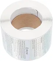 LOLIPPYY 1 Roll DIY Candle Safety Decals Candle Warning Labels English Printed Stickers Decor Durable Material for Long Lasting Use