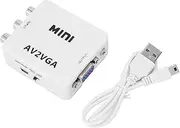 HD 1080P Mini Video Converter AV to VGA Computer TV Video Adapter Composite TV Set-Top Box Audio Video Converter