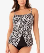 Miraclesuit Womens Pyrite Jubilee Flyaway Tankini Top 8