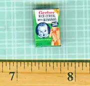 Dollhouse Miniature size VINTAGE Baby Cereal Rice Box