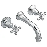 Noosa Bath Set with 200mm Spout, Chrome PVD Brass