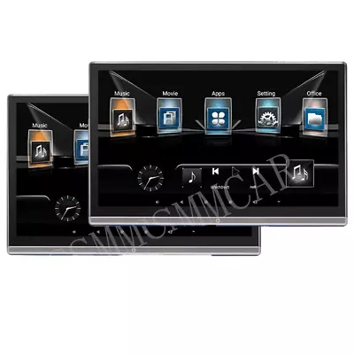 2x Android 11 Car Headrest TV Monitor 11.6in Touch Screen WIFI Bluetooth HMDI (for: Lexus)