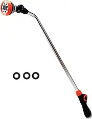 Garden Hose Spray Gun, Metal Watering Lance, Portable Long Reach Sprayer, Sprayer Wand Suitable for Hanging Basket Cleaning, Plants Lawns Watering, Pets Shower, Car Washing (84.5 * 6.5 * 6.5 CM) ﻿
