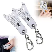 2024 Upgrade Portable Precise Thread Size Checker Keychain, Bolt Size Finder Key