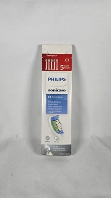 5 Pack Simplyclean (C1) Replacement Toothbrush Heads for Philips Sonicare