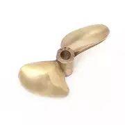 RC Boat Propeller P1.6 67mm 6.35mm 1/4" 2-blades Copper Prop for RC Speed Boat