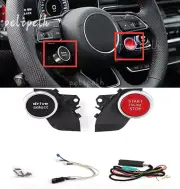 Fits For AUDI A3-A8 S RS LED Steering Wheel Engine Start Stop Switch Driving Set