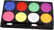 Face Body Paint Oil Palette 8 Vibrant Colors Boys and Girls Party Makeup Kit Long-lasting Smudge Easy to Apply
