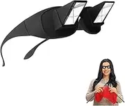 UXIETIN Crochet Glasses Horizontal High Definition Lazy Glasses Prism Periscope Looking Down for Crochet Reading and Watching TV for Seniors or Teenagers