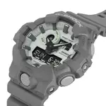 【G-SHOCK】GA-700HD-8A CASIO大錶徑 雙顯系列/夜光面板/53MM/灰/公司貨