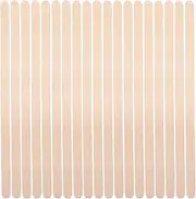 NOLITOY 100pcs Wooden Waxing Sticks Thick Edge Wax Spatula Applicators for Eyebrow Shaping Hair Removal Wax Application Versatile Tool for All Waxing Needs