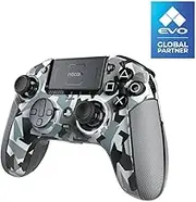 Nacon Revolution 5 Pro Officially Licensed PlayStation Wireless Gaming Controller for PS5 / PS4 / PC - Hall Effect, Trigger Stops, Mappable Buttons, Bluetooth Audio - Arctic Camo