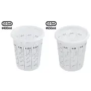 10 Set Milliliter Container Solvent Paint Mixing Cups Disposable Calibrated Cup
