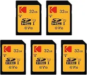 KODAK 5 x Ultra High Speed SDHC Memory Cards - 32GB