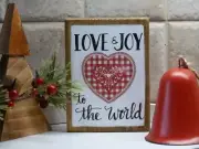 Christmas Sign. Rustic Farmhouse Decor. Merry Christmas Wood Sign.