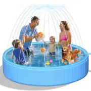 artcool 97" Extra Large Thicken Dog Pool for Large Dogs,Non-Slip Kiddie Pool ...