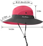 Ozoffer Beach Sun Protection Travel Cap Folding Wide Brim Floppy Summer Ponytail Hat