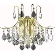 Living District LD8100W16G Amelia 3 Light 16 inch Gold Wall Sconce Wall Light