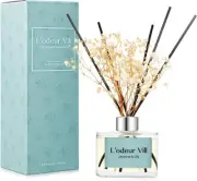 L'odeur Vill Reed Diffuser Set, 6.7 oz(200ml) Jasmine Clear" Or "Transparent
