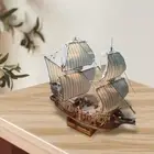 3D Puzzle Ship Model Kits Collectables 1/100 Paper Sailboat Ship Kits Assembly