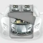 Quilt Duvet Doona Cover Set Single Double Queen Size Lamborghini Sports Car