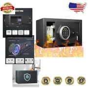 Sleek Fireproof Safe with Anti-Theft Locking System and Emergency Keys Included