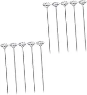 jojofuny 200Pcs Cross Stitch Sewing Pins Transparent Jewelry Making Pins for Embroidery Crafts and Dressmaking Convenient Storage Box Included
