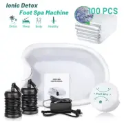 Ionic Detox Foot SPA Basin Machine Bath Ion Cleanse Massage With 100 Pack Liners
