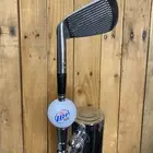 Miller LITE Beer Keg TAP HANDLE For Kegerator Vtg Iron Club & Golf Ball