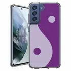 For Samsung Galaxy S20 S21 S23 S24 FE 5g TPU Case+Glass(YinYang Purple)