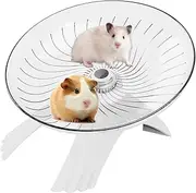 Hamster Wheel,Silent Hamster Wheel - Clear Running Spinner Flying Saucer Cages Accessories for Small Animals Mice Gerbils Hermit Crab