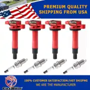 4X UF316 Ignition Coils+Spark Plug For Toyota Yaris Prius Echo Scion xA xB 1.5L (for: Toyota)