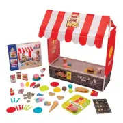 Fun Express DIY Fast Food Tent with Ready-to-Eat Pretend Meals, 16 1/2" x 13 1/2