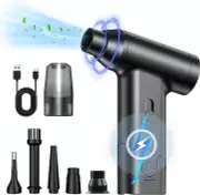 Lecoirrax Compressed Air Duster - 130,000 RPM Portable Air Blower, Mini Cordless