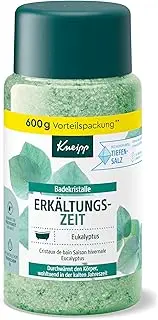 Kneipp Bath Crystals Cold Time - Bath Salt Storage Pack With Natural Deep Saline From Luisenhall & Essential Oils From Eucalyptus & Mint - Aromatic Effect - 600 g