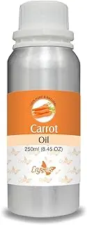 Crysalis Carrot (Daucus carota) Oil | 100% Pure & Natural Undiluted Carrier Oil for Skincare & Hair Care, Deals in Aging Signs & Nourishes Scalp-250ml(8.45 FL OZ)