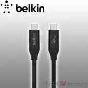 Belkin Connect 0.8m USB-C to USB C USB4 Cable Thunderbolt 3 40Gbps 100W PD Black