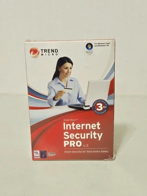 Trend Micro Internet Security Pro v2 for up to 3 PCs (WIN VISTA/XP) ~ NEW SEALED