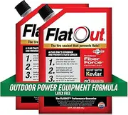 FlatOut Off Road Tire Sealant, Outdoor Power Equipment Formula, Prevents Flat Tires, Fix a Flat Tire, Seals Leaks, Contains Kevlar, 32 Ounce Bag, 2-Pack
